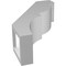 Ekena Millwork 3-in. W x 8-in. D x 12-in. H Valencia Architectural Grade PVC Knee Brace BRCP03X08X12VAL - alternate 3